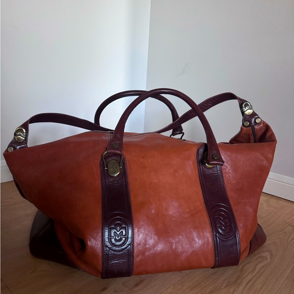 Marino Orlandi Vintage Leather Weekend Bag